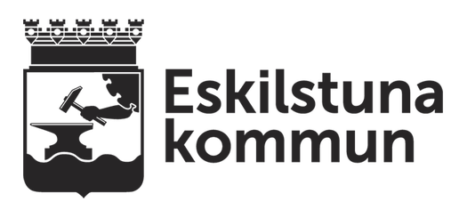 Logga med ett stadsvapen och texten Eskilstuna kommun.